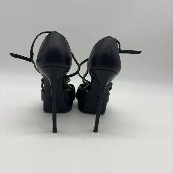 Saint Laurent Heels with Studded Straps - Picture 3 of 7